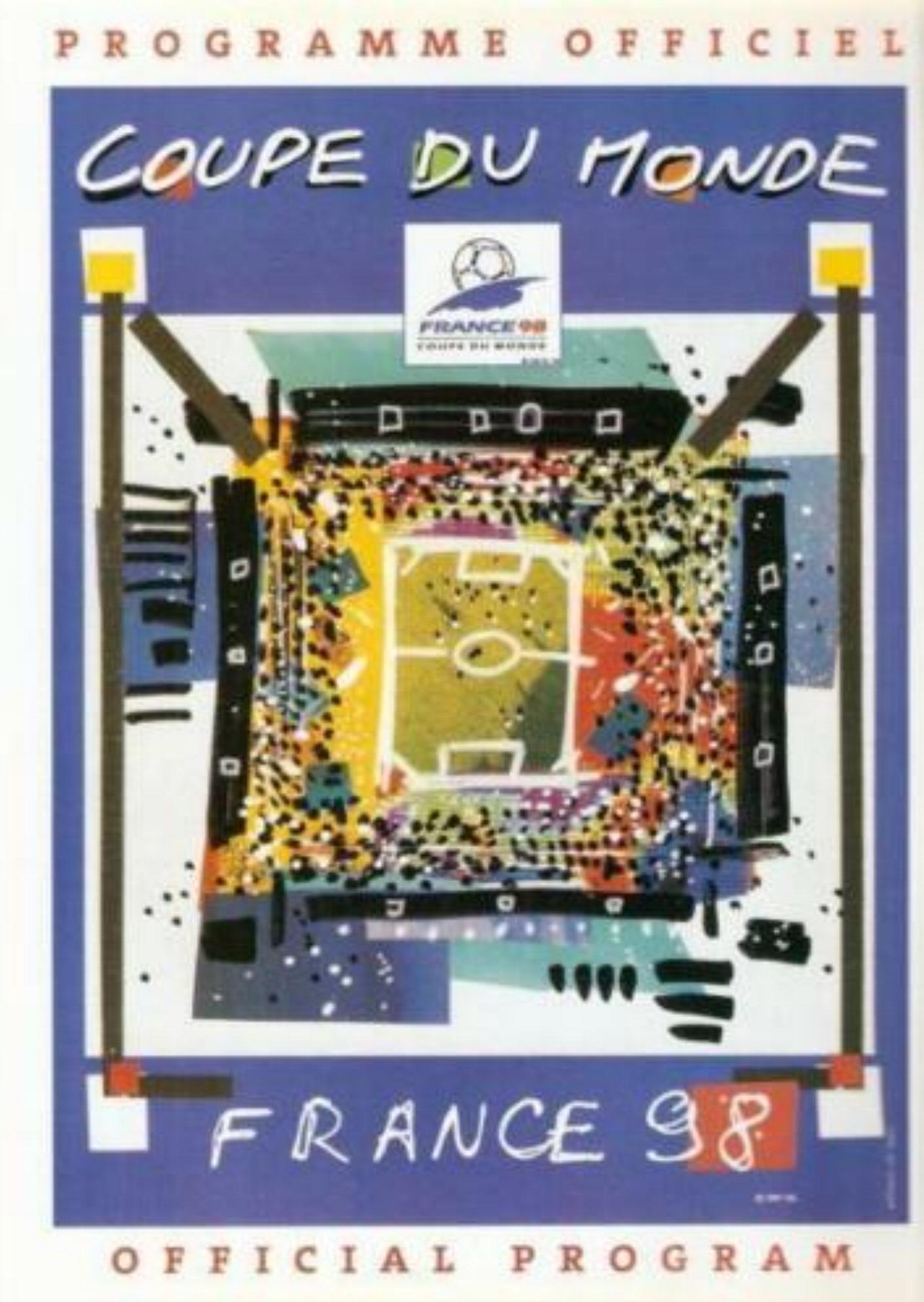1998 WORLD CUP FINALS TOURNAMENT PROGRAMME